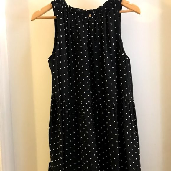 Navy chiffon dress (size M, Loft) - Picture 2 of 3